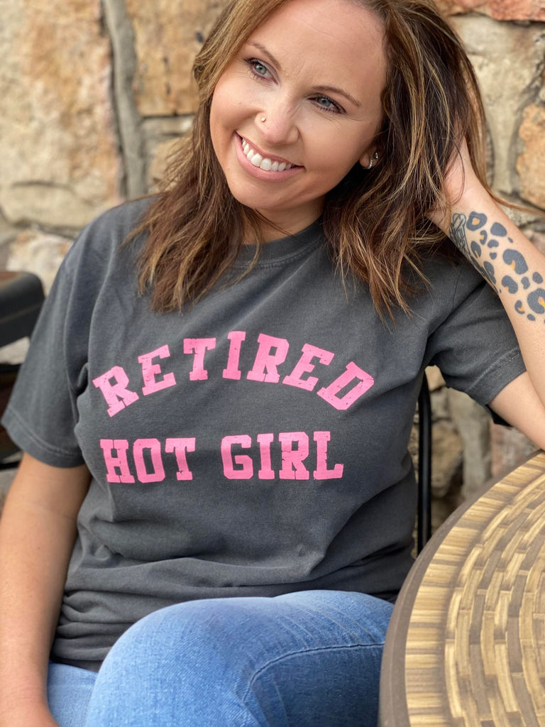 retired hot girl tee- ask apparel