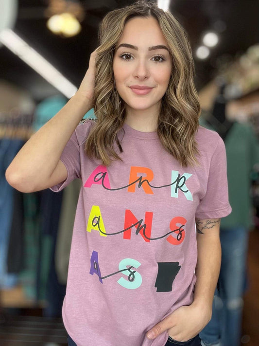 Colorful Arkansas Tee - ASK Apparel LLC