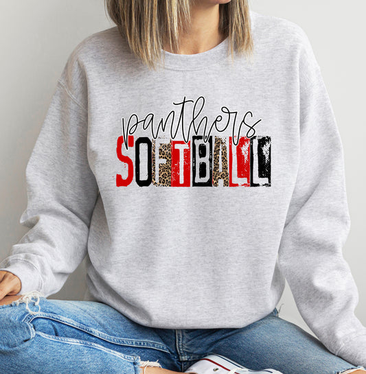 T-Shirt or Sweatshirt Grunge Custom Softball
