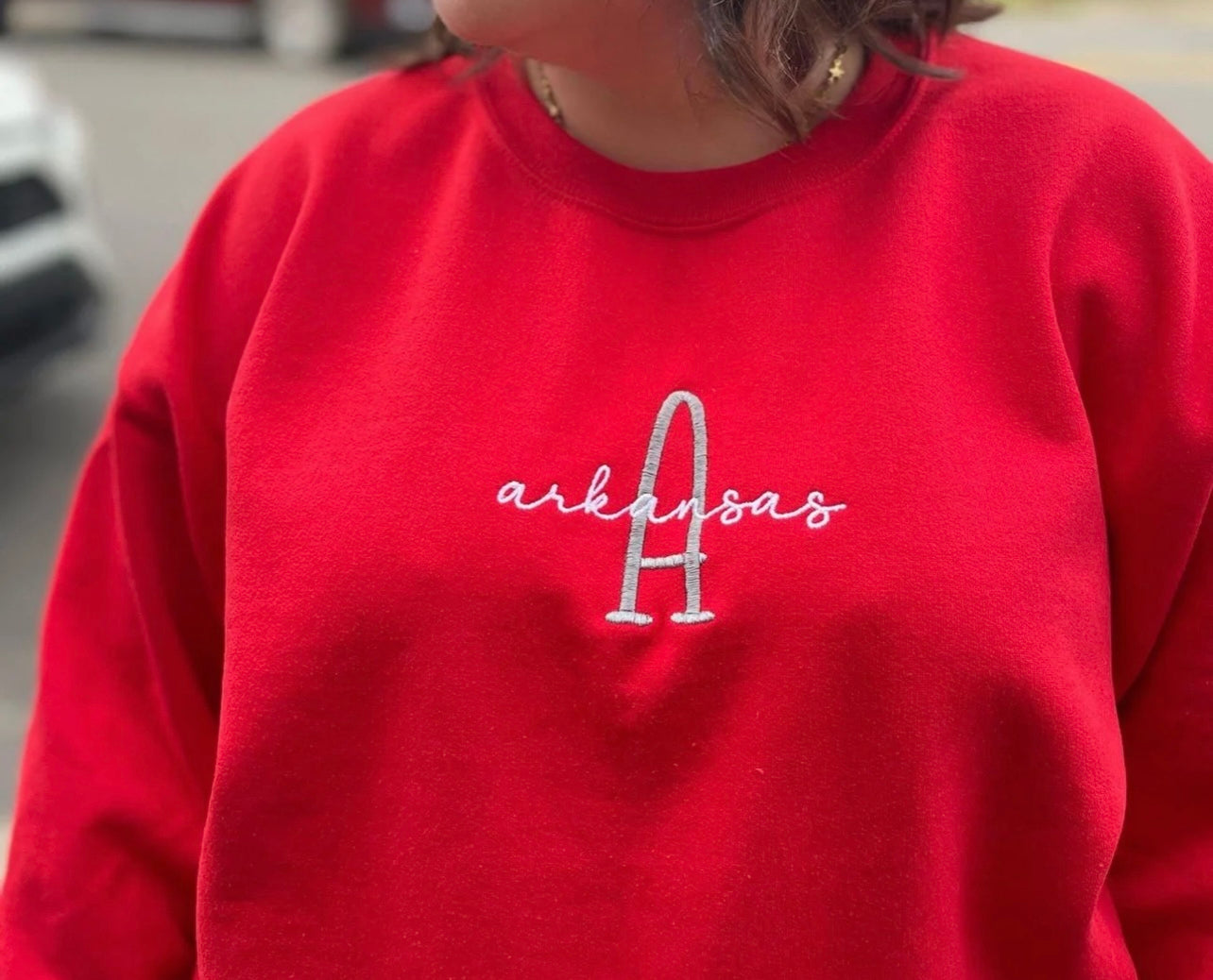 Embroidered State Sweatshirt