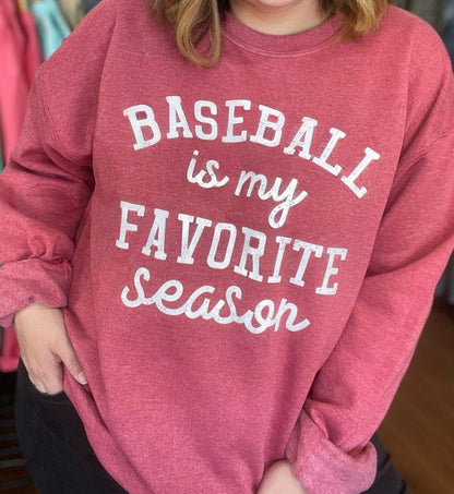Le baseball est mon sweat-shirt de saison préféré