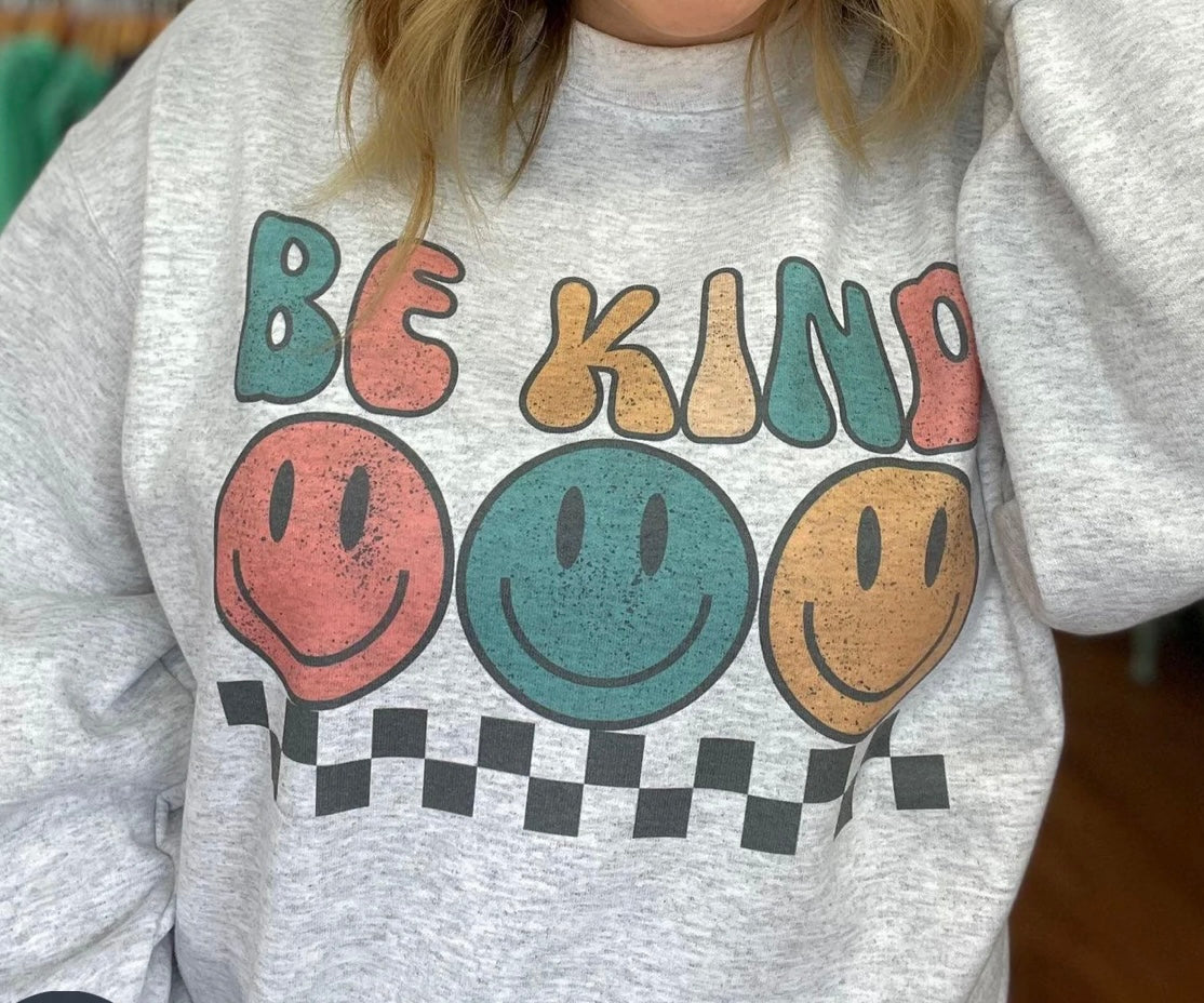 Be Kind Smiley Sweat-shirt